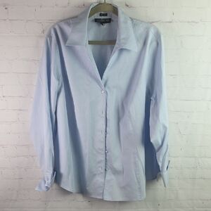 Jones New York Light Blue Button Down Shirt